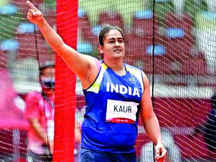 Olympic finalist Kamalpreet Kaur.. | ऑलिम्पिकच्या अंतिम फेरीत धडक देणारी कमलप्रीत कौर