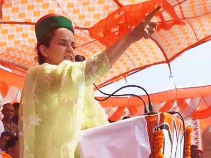 Lok Sabha Election 2024 Himachal Pradesh BJP Kangana Ranaut slams Congress candidate Vikramaditya Singh over girl rate controversy | "पहाडी' मुलीने एक जोरदार कानशिलात लगावली तर..."; कंगना रणौत काँग्रेसवर संतापली