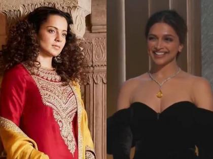 kangana ranaut praises deepika padukone as she stuns everyone with her speech at oscar 2023 | 'किती सुंदर दिसतेय...' कंगनाने केलं दीपिकाचं तोंडभरुन कौतुक; म्हणाली, 'तिथे उभं राहणं...'