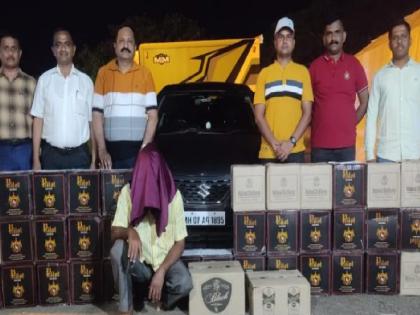 Illegal transportation of liquor, One person detained with valuables worth ten lakhs | Sindhudurg: अवैधरीत्या दारू वाहतूक, दहा लाखाचा मुद्देमाल जप्त; एकजण ताब्यात 