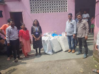 800 kg plastic stock seized from Karave village, godown sealed | करावे गावातून ८०० किलो प्लास्टीक साठा जप्त, गोडाऊन केले सील