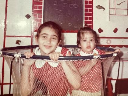 karishma kapoor kareena kapoor childhood photo have you recognize the actress | फोटोतील या चिमुकलींना ओळखलंत का? दोघीही आहेत सुप्रसिद्ध अभिनेत्री, बॉलिवूडवर करत आहेत राज्य