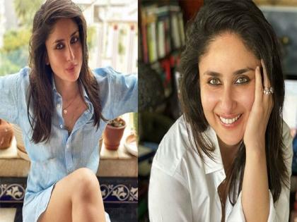 SEE PICS! Pregnant Kareena Kapoor wears husband Saif Ali Khan's shirt for her latest fashion magazine-photoshoot