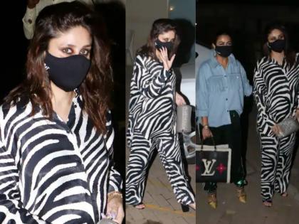 'Zebra Kapoor seen in Mumbai', netizens trolled after seeing Kareena Kapoor's clothes | 'मुंबईत दिसली झेब्रा कपूर', करीना कपूरचे कपडे पाहून नेटकऱ्यांनी केलं ट्रोल