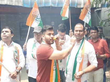 Thane: Congress workers celebrate in Bhiwandi after victory in Karnataka | Bhiwandi : कर्नाटकमधील विजयानंतर भिवंडीत काँग्रेस कार्यकर्त्यांचा जल्लोष 