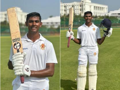 Karnataka's Prakhar Chaturvedi becomes the first player to score 400 in the final of Cooch Behar Trophy with his splendid 404* knock against Mumbai. | ४९ चेंडूंत कुटल्या २०२ धावा! भारतीय फलंदाज 404 Not Out; मोडला युवराज सिंगचा मोठा विक्रम