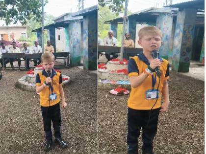 'rope for life end for farmers, and all politicians are thieves'; Little 'Bhorya' Kartik Wajir expresses Marathwada's pain | 'शेतकऱ्यास फाशीचा दोर, तर राजकारणी चोर'; चिमुकल्या 'भोऱ्या'ने मांडली मराठवाड्याची व्यथा