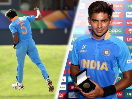 ICC under 19 world cup: Know all about uttar pradesh boy and indian bowler kartik tyagi  | U19WC: कामगाराच्या मुलाची कमाल, टीम इंडियाच्या विजयाच उचलला सिंहाचा वाटा