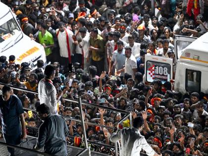 Karur Stampede: Vijay's party has different suspicions regarding stone pelting on the crowd, police lathicharge, stampede in Karur, demands made | गर्दीवर दगडफेक, पोलिसांकडून लाठीमार, करूरमधील चेंगराचेंगरीबाबत विजयच्या पक्षाला वेगळाच संशय, केली अशी मागणी 