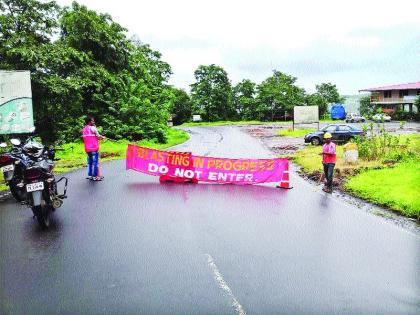  Blasting in the Chesdi Ghat, stop the traffic for one hour | कशेडी घाटात ब्लास्टिंग, एका तासाकरिता वाहतूक बंद