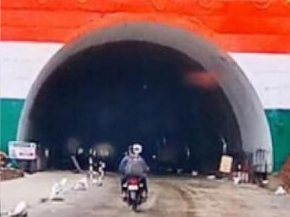 A tunnel in Kashedi on the Mumbai Goa highway is closed again | मुंबई - गोवा महामार्गावरील कशेडीतील एक बोगदा पुन्हा बंद, गणेशोत्सवासाठी करण्यात आला होता सुरु