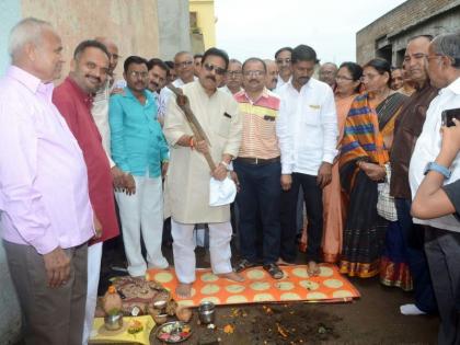 Bhaibupujan of Sadashim Sammand Mandir at Kasododa at Ladakhakariya Vani Samaj Mandandap | कासोदा येथे लाडशाखीय वाणी समाज सभामंडपाचे भूमिपूजन