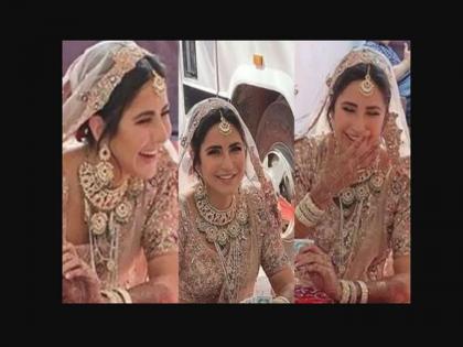 Katrina Kaif looks gorgeous as a bride | कतरिना कैफने केले लग्न? ब्राईडल लूकमधील फोटो होतोय व्हायरल