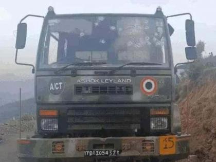 Terrorists attacked an army vehicle in Machedi area of ​​Kathua district of Jammu and Kashmir five soldiers martyred | लष्करी वाहनावर ग्रेनेड हल्ला; कठुआत पाच जवान शहीद, पाच जखमी