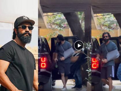 Vicky Kaushal injured on the set of Chhava his hand got injured Video viral | शूटिंगदरम्यान जखमी झाला 'छावा', विकी कौशलच्या हाताला दुखापत; Video व्हायरल