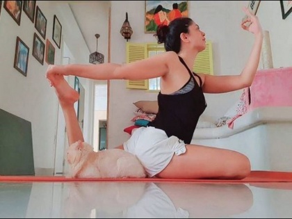 kavita Kaushik attempts at advanced yoga asanas are giving us major fitness goals Take a look | फिटनेस फ्रिक असलेल्या अभिनेत्रीचा हा फोटो होतोय व्हायरल,सेलिब्रेटींनीही दिल्या अशा कमेंट्स