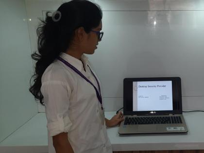 Students create a desktop security provider project | विद्यार्थ्यांनी केली डेस्कस्टॉप सिक्युरिटी प्रोव्हाईडर प्रकल्पाची निर्मिती