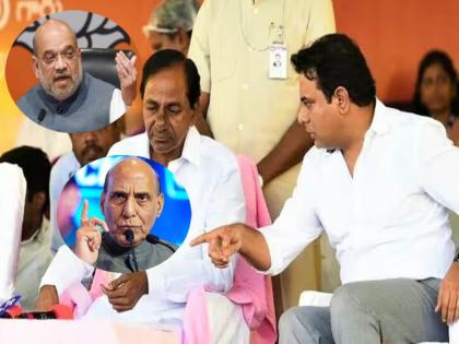 kcr son visits delhi amid opposition meeting in patna will meet amit shah and rajnath singh | टायमिंग! विरोधकांची बिहारमध्ये बैठक, केसीआर यांच्या मुलाने दिल्लीत अमित शहा, राजनाथ सिंहांची घेतली भेट