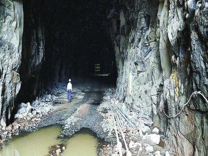 The journey to Kashedi Ghat is now nine minutes; Speeding tunnels; Time savings | कशेडी घाटाचा प्रवास आता नऊ मिनिटांत; बोगद्याचे काम वेगात; वेळेची होणार बचत