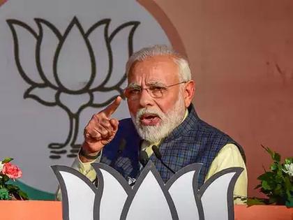 PM Narendra Modi Says Shaheenbagh agitation for those who do not accept the constitution | शाहीनबागचे आंदोलन राज्यघटना न मानणाऱ्यांचे; मोदींचा प्रचारसभेत हल्लाबोल