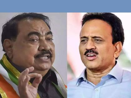 NCP MLC Eknath Khadse criticizes BJP MLA Girish Mahajan | "माझे पादत्राणे घेऊनच ते मत मागायचे", एकनाथ खडसेंची गिरीश महाजनांवर बोचरी टीका