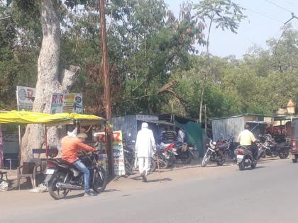 The encroachment on Khamgaon roads | खामगावातील अतिक्रमण महिनाभरात जैसे-थे; नगर पालिका प्रशासनाचे दुर्लक्ष