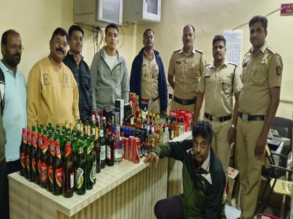 Big operation of Lonavla city police in Khandala; Liquor stock worth 68 thousand seized | खंडाळ्यात लोणावळा शहर पोलिसांची मोठी कारवाई; ६८ हजारांचा दारूसाठा जप्त