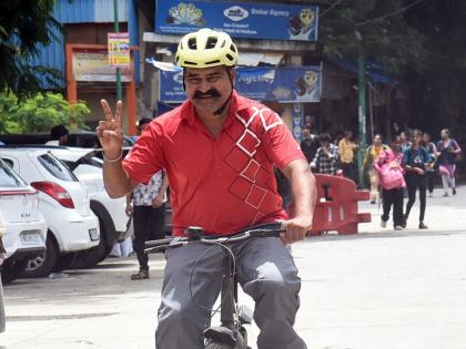 Rajesh Khandekar will travel 19,800 km abroad on a bicycle from Thane | बेस्ट लक खांडेकर! सायकलवर करणार १९ हजार ८०० किमीचा परदेश प्रवास Rajesh Khandekar will travel 19,800 km abroad on a bicycle from Thane | बेस्ट लक खांडेकर! सायकलवर करणार १९ हजार ८०० किमीचा परदेश प्रवास