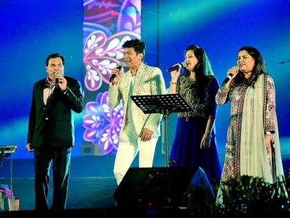 The trio's seven-vocal musical charm rises in Nagpur | त्रिकूटांच्या सप्तस्वरांची नागपूरकरांवर चढली सांगितिक मोहिनी