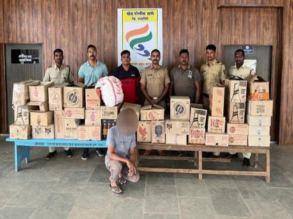 khed police seized one lakh local, foreign liquor stock; Both are in custody | Ratnagiri News: खेड पोलिसांनी जप्त केला एक लाखांचा देशी, विदेशी मद्यसाठा; दोघे ताब्यात 