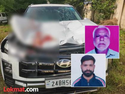 Two people died ac hit by speeding car, both died on the spot, incident in Chhatrapati sambhajinagar | पायी जाणाऱ्या दोघांना भरधाव कारने उडविले, दोघांचा जागीच मृत्यू; छत्रपती संभाजीनगरमधील घटना Two people died ac hit by speeding car, both died on the spot, incident in Chhatrapati sambhajinagar | पायी जाणाऱ्या दोघांना भरधाव कारने उडविले, दोघांचा जागीच मृत्यू; छत्रपती संभाजीनगरमधील घटना