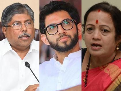 mumbai mayor kishori pednekar targets bjp chadrakant patil rashmi thackeray cm charge statement | "एकवेळ आदित्य ठाकरेंचं नाव ठीक, पण रश्मी वहिनींचं नाव का घेता?"