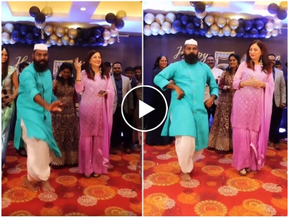 kishori shahane dance with marathi actor on chala jejurila jau lavani song video viral | Video : धोतर अन् टोपी घालून अभिनेत्याचा 'चला जेजुरीला जाऊ'वर डान्स; किशोरी शहाणेही थिरकल्या