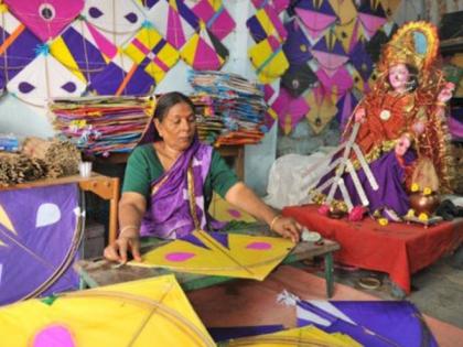 kite business is down in Nagpur | प्रामाणिक पतंग विक्रेत्यांची ‘ओ पारऽऽ..’; व्यवसायावरच ‘संक्रांत’