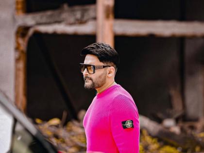 Kapil Sharma New Look: Kapil Sharma was seen in a pink T-shirt, said- Real men wear pink | Kapil Sharma New Look: पिंक रंगाच्या टीशर्टमध्ये दिसला कपिल शर्मा, म्हणाला- खरे मर्द पिंक परिधान करतात