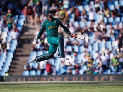 SA vs AUS : 57 BALL CENTURY BY HEINRICH KLAASEN, 174 off just 83 balls, including 13 fours and 13 sixes & David  Miller 82*(45), SOUTH AFRICA POSTED 416 for 5 from the 50 overs | १३ Six, १३ Fours: हेनरिच क्लासेनने ऑस्ट्रेलियाची वाट लावली, डेव्हिड मीलरसह 'किलर' खेळ, ४१६ धावा! 