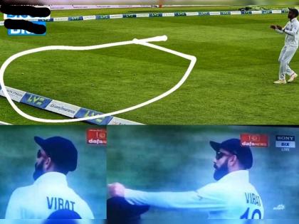 India vs England 2nd Test : Crowd threw Wine bottle corks on the ground where KL Rahul is standing, watch virat Kohli reaction | India vs England 2nd Test : इंग्लंडच्या फॅन्सनी लोकेश राहुलवर फेकले वाईन बॉटल्सचे corks; विराट कोहली म्हणाला, उचल अन् मार त्यांना, Video