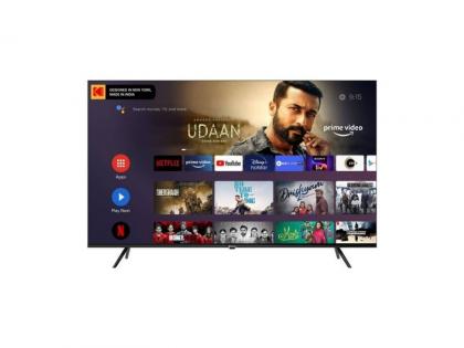 Kodak ca pro android smart tv series launched in 43 inch and 50 inch models  | कमी किंमतीत घरच्या घरी हे नवीन Smart TV देणार सिनेमा थिएटरची मजा; जाणून घ्या वैशिष्ट्ये 