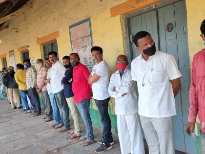 85% turnout in Kognoli Gram Panchayat elections | कोगनोळी ग्रामपंचायत निवडणुकीत शांततेत 85 टक्के मतदान