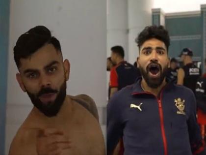 IPL 2023, RCB Vs LSG: RCB shared a video from the dressing room on their official Twitter handle after the win. | IPL 2023, RCB Vs LSG: मैदानातील वादानंतर ड्रेसिंग रुममध्ये नेमकं काय घडलं?; आरसीबीने शेअर केला व्हिडिओ