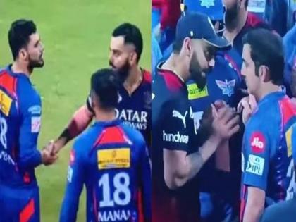 Virat Kohli, Gautam Gambhir fined 100 percent fees after verbal spat, Naveen-ul-Haq cops 50 percent fine | Virat Kohli vs Gautam Gambhir Fight: कोहली, गंभीर अन् नवीन उल हक; तिघांनाही IPLचा दणका, १ कोटी ३३ लाख ७९ हजार गमावले!