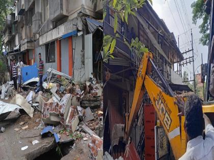 Encroachment of traders in Rajarampuri demolished | राजारामपुरीत व्यापाऱ्यांचे अतिक्रमण उद्धवस्त; कारवाई दरम्यान शिवीगाळ, अंगावर धावून जाण्याचा प्रकार