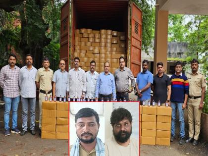 Goa made liquor worth 1 crore seized in Kolhapur, truck caught by setting a trap on Panhala Road | Kolhapur Crime: दीड कोटीची गोवामेड दारू जप्त, पन्हाळा रोडवर सापळा रचून पकडला ट्रक Goa made liquor worth 1 crore seized in Kolhapur, truck caught by setting a trap on Panhala Road | Kolhapur Crime: दीड कोटीची गोवामेड दारू जप्त, पन्हाळा रोडवर सापळा रचून पकडला ट्रक