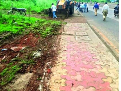  Roads in the city, pavement became pavement: Special campaign for Kolhapur Municipal Corporation | शहरातील रस्ते, फुटपाथ बनले चकाचक: कोल्हापूर महापालिकेची विशेष मोहीम