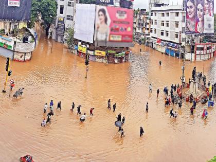 Rudravatar of Mahapura in Kolhapur | कोल्हापूरात महापुराचा रुद्रावतार