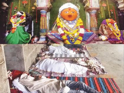 Villagers of Kadethan stay at Mahalakshmi's temple; He will go to his home only after Homhavan | कडेठाणचे गावकरी महालक्ष्मीच्या मंदिरात मुक्कामी; होमहवन झाल्यानंतरच जाणार आपल्या घरी