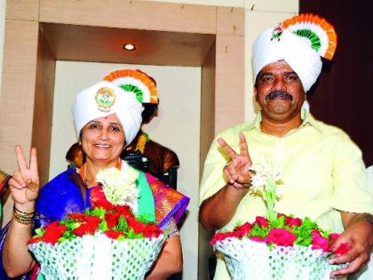  Mayor of Congress: Kolhapur municipal corporation - Shobha Bondre elected The Deputy Mayor of NCP Mahesh Sawant | महापौर काँग्रेसचाच : कोल्हापूर महापालिका -शोभा बोंद्रे यांची निवड; राष्ट्रवादीचे महेश सावंत उपमहापौर