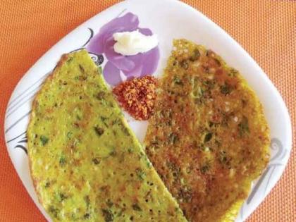 recipe of kothimbir dhirda | नाश्त्यासाठी उत्तम पर्याय कोथिंबीरीचं धिरडं!