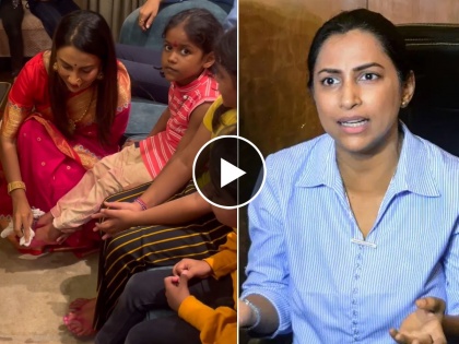 marathi actress Kranti Redkar slammed fan who commented on her daughters | "माझ्या मुलींच्या सुरक्षेची जबाबदारी तुम्ही घेता का?" क्रांती रेडकर चाहतीवर भडकली