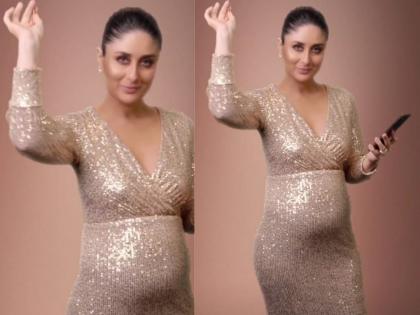 Kareena Kapoor in tight dress with baby bump, keeps herself busy in pregnancy | टाइट ड्रेसमध्ये बेबी बंपसोबत दिसली करीना कपूर, प्रेग्नेंसीमध्ये अशी ठेवतेय स्वतःला बिझी